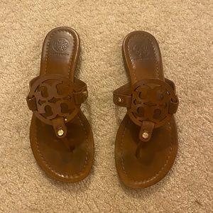 Tory Burch tan Miller sandals